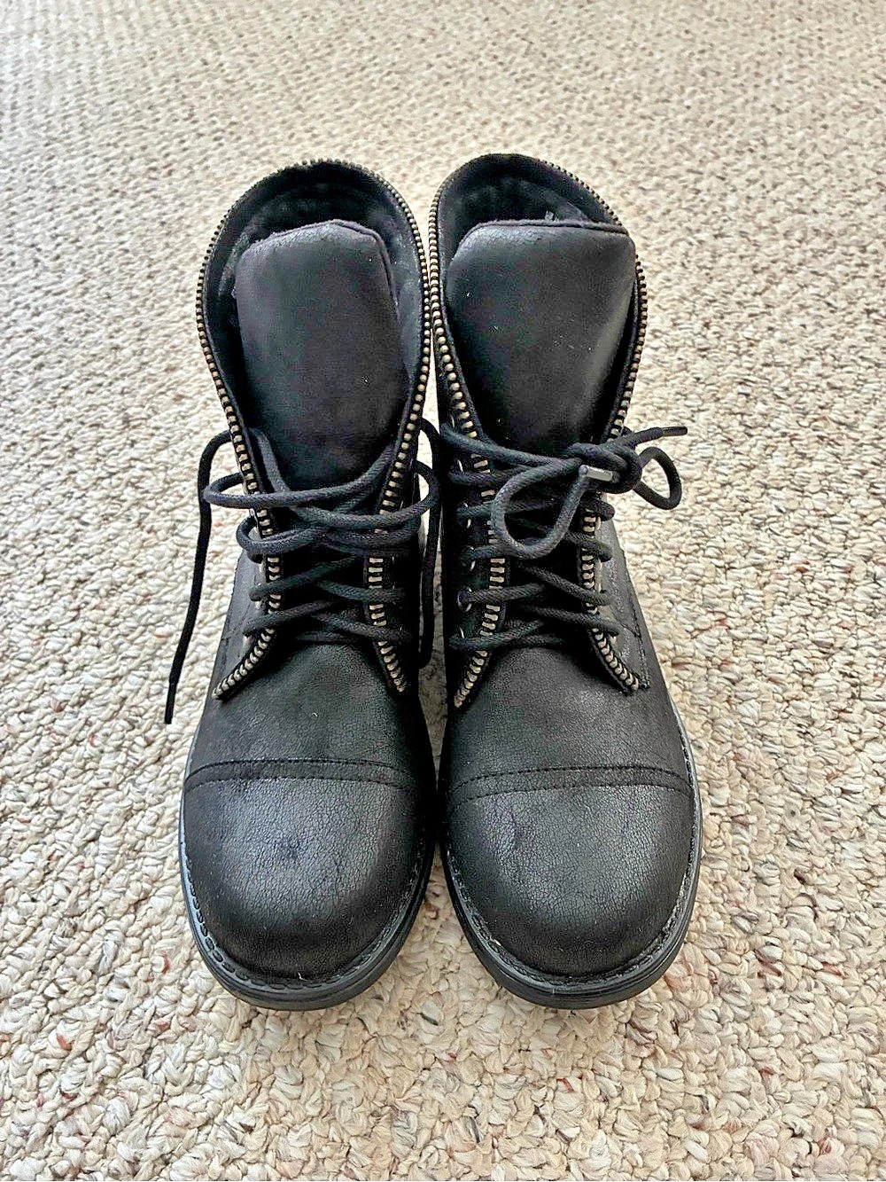 Black Combat Boots EU 37